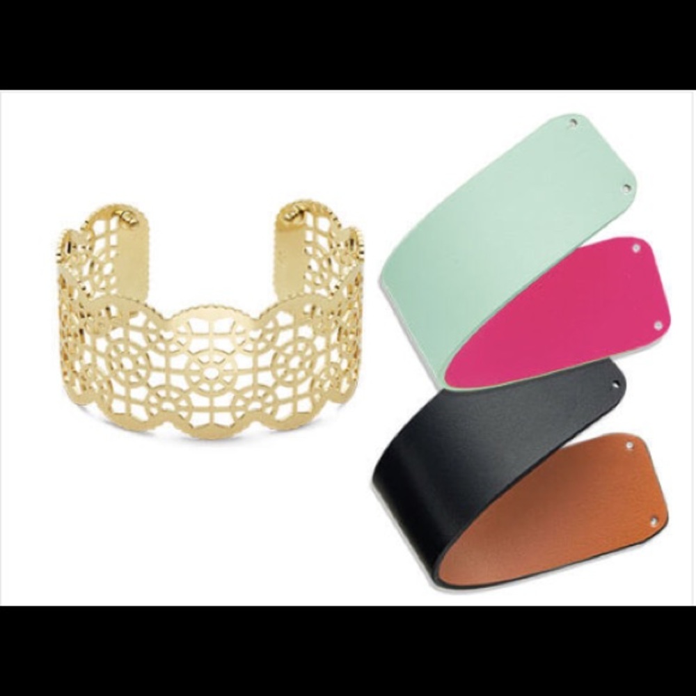 PD "Chameleon" Gold Cuff Bracelet & Inserts